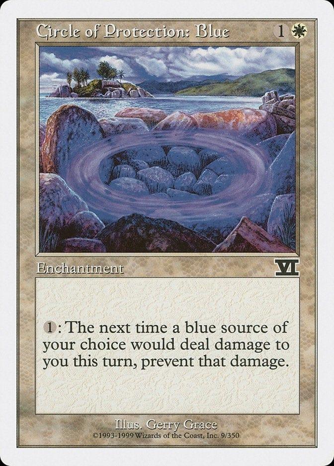 Magic: The Gathering MTG Single Circle of Protection: Blue [Classic Sixth Edition]