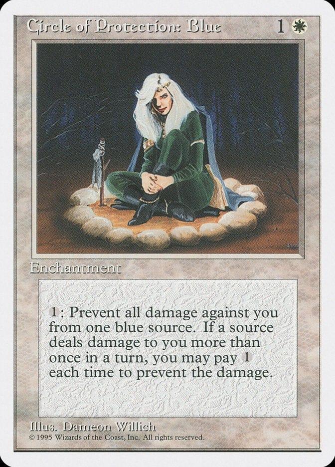 Magic: The Gathering MTG Single Circle of Protection: Blue [Fourth Edition]