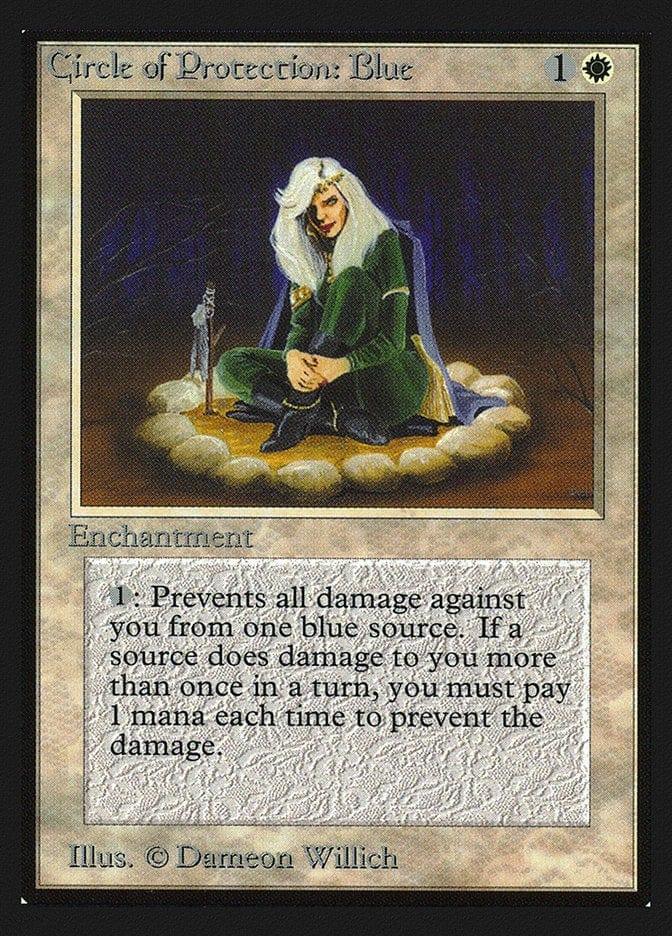 Magic: The Gathering MTG Single Circle of Protection: Blue [International Collectors’ Edition]