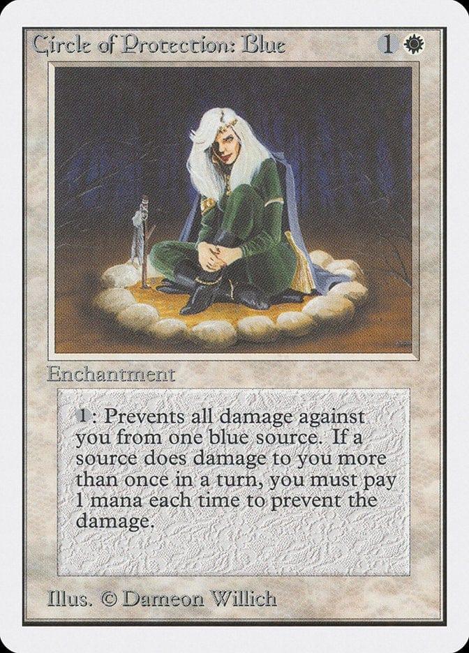 Magic: The Gathering MTG Single Circle of Protection: Blue [Unlimited Edition]
