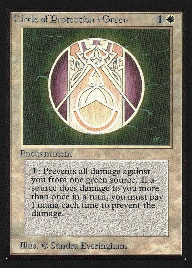 Magic: The Gathering MTG Single Circle of Protection: Green [Collectors’ Edition]