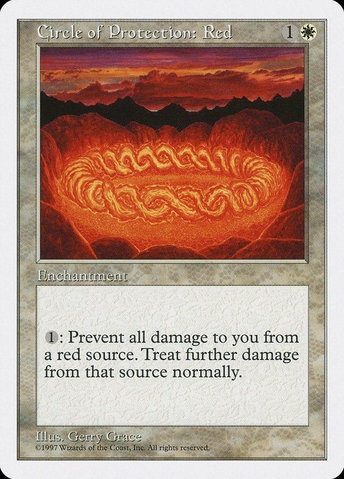 Magic: The Gathering MTG Single Circle of Protection: Red [Fifth Edition]