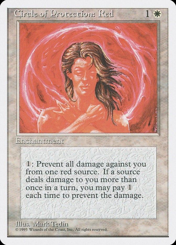 Magic: The Gathering MTG Single Circle of Protection: Red [Fourth Edition]