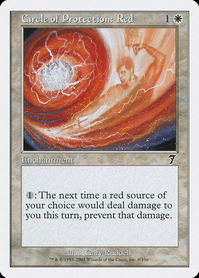 Magic: The Gathering MTG Single Circle of Protection: Red [Seventh Edition]
