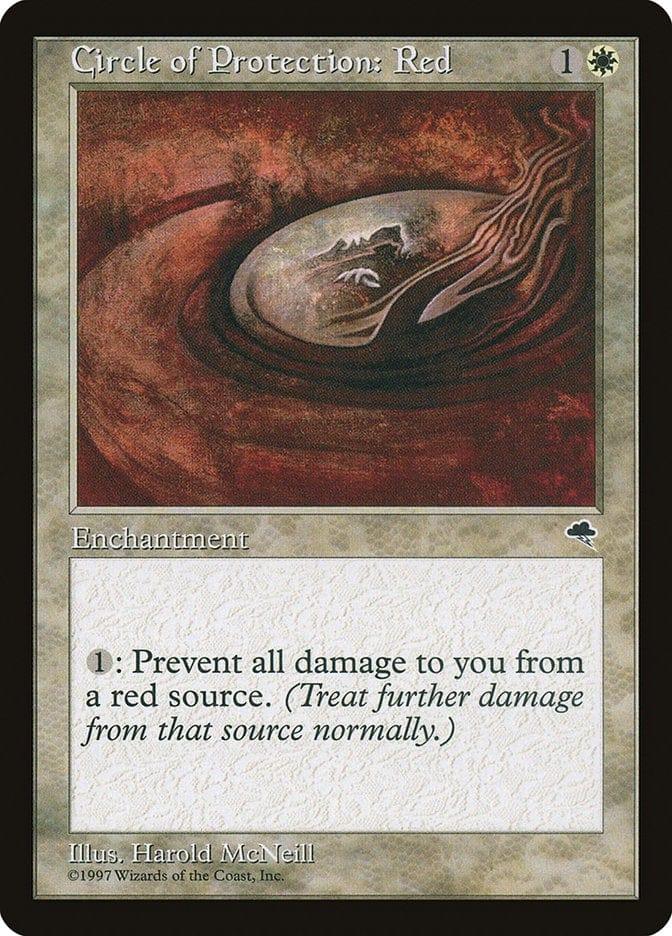 Magic: The Gathering MTG Single Circle of Protection: Red [Tempest]
