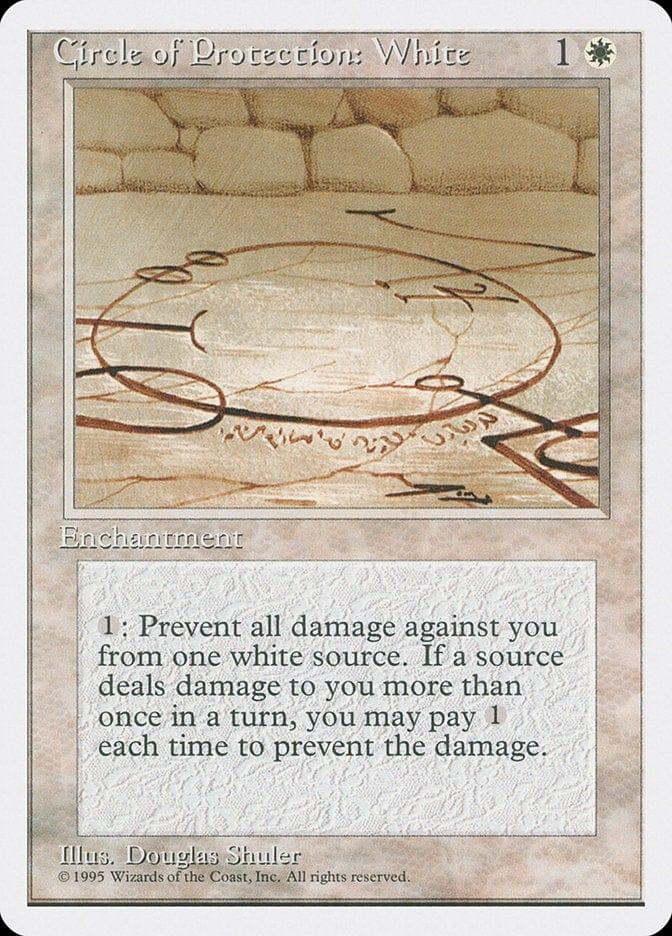 Magic: The Gathering MTG Single Circle of Protection: White [Fourth Edition]