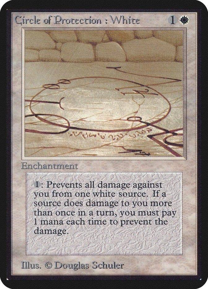 Magic: The Gathering MTG Single Circle of Protection: White [Limited Edition Alpha]