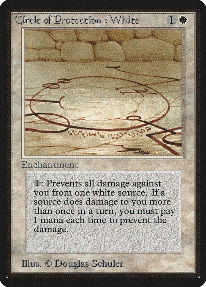 Magic: The Gathering MTG Single Circle of Protection: White [Limited Edition Beta]