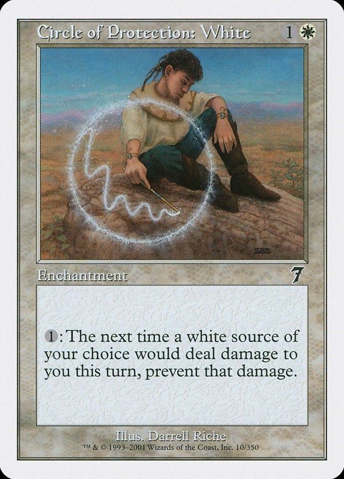 Magic: The Gathering MTG Single Circle of Protection: White [Seventh Edition]