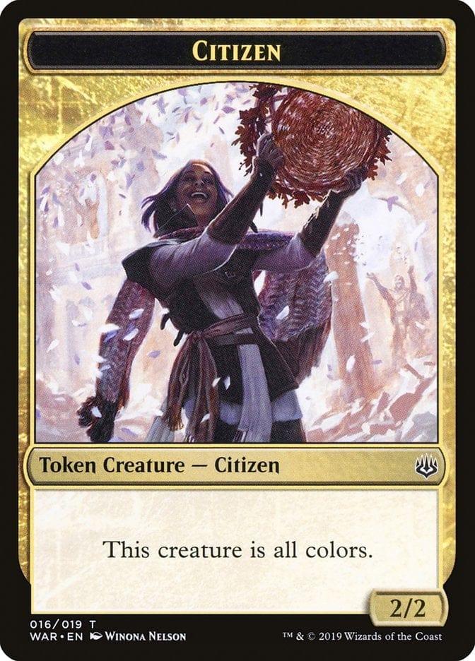 Magic: The Gathering MTG Single Citizen [War of the Spark Tokens]