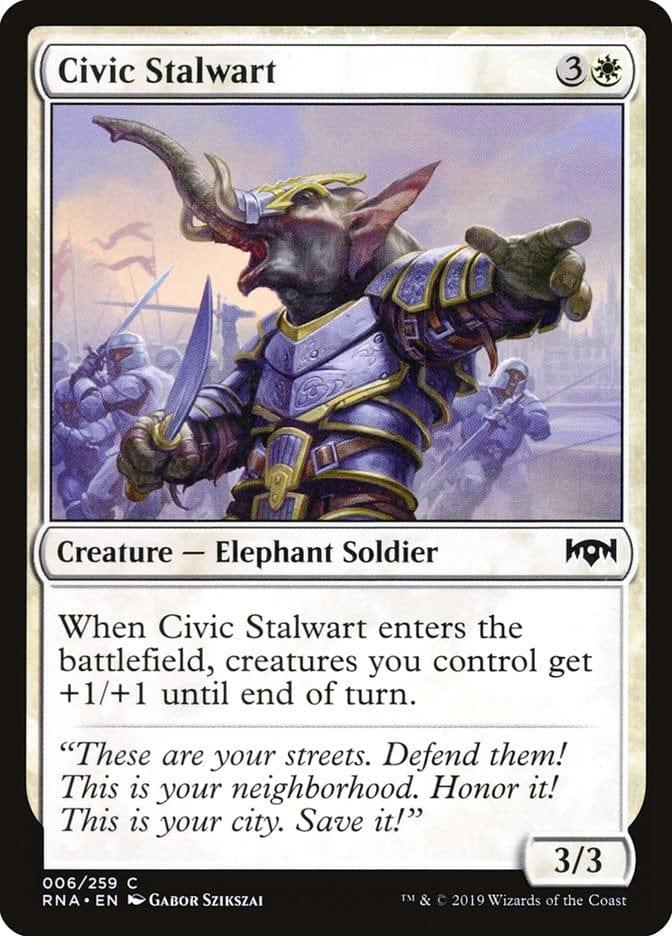 Magic: The Gathering MTG Single Civic Stalwart [Ravnica Allegiance]