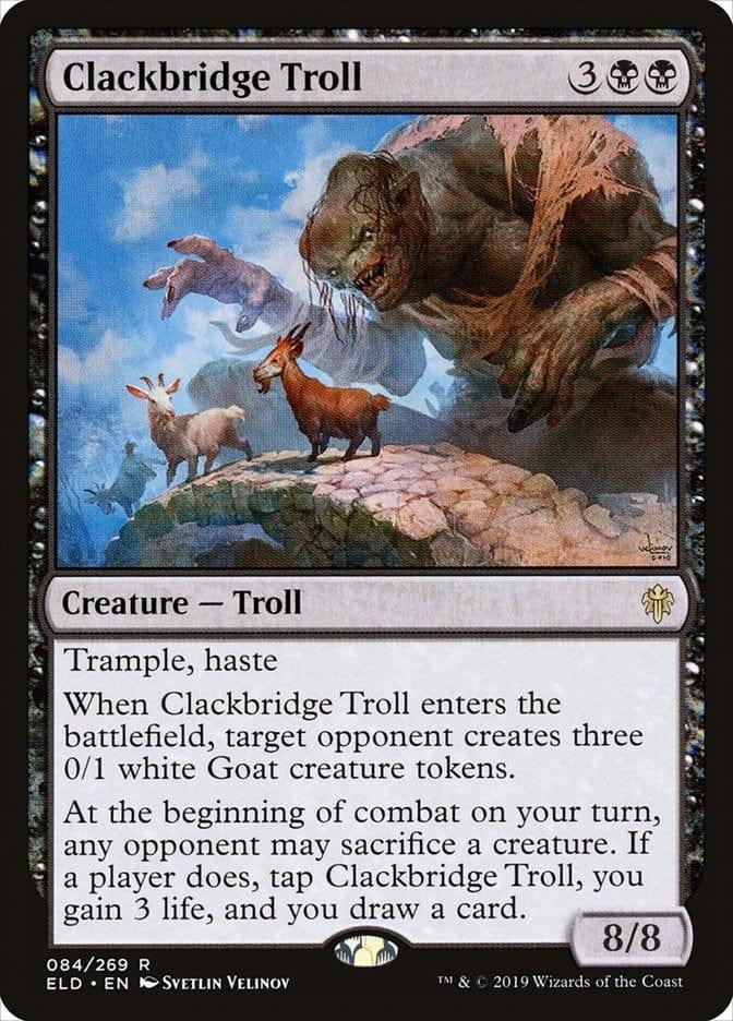 Magic: The Gathering MTG Single Clackbridge Troll [Throne of Eldraine]