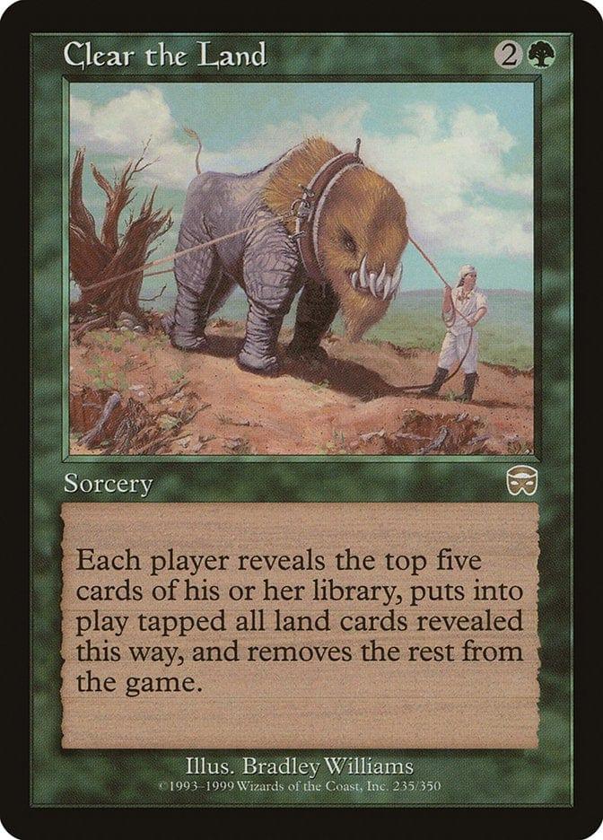 Magic: The Gathering MTG Single Clear the Land [Mercadian Masques]