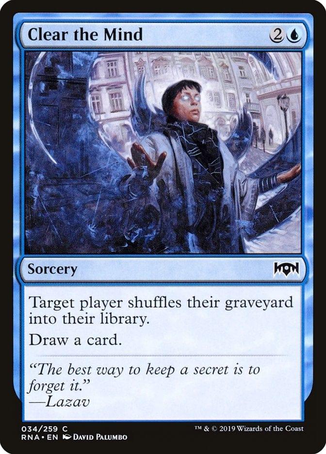 Magic: The Gathering MTG Single Clear the Mind [Ravnica Allegiance]