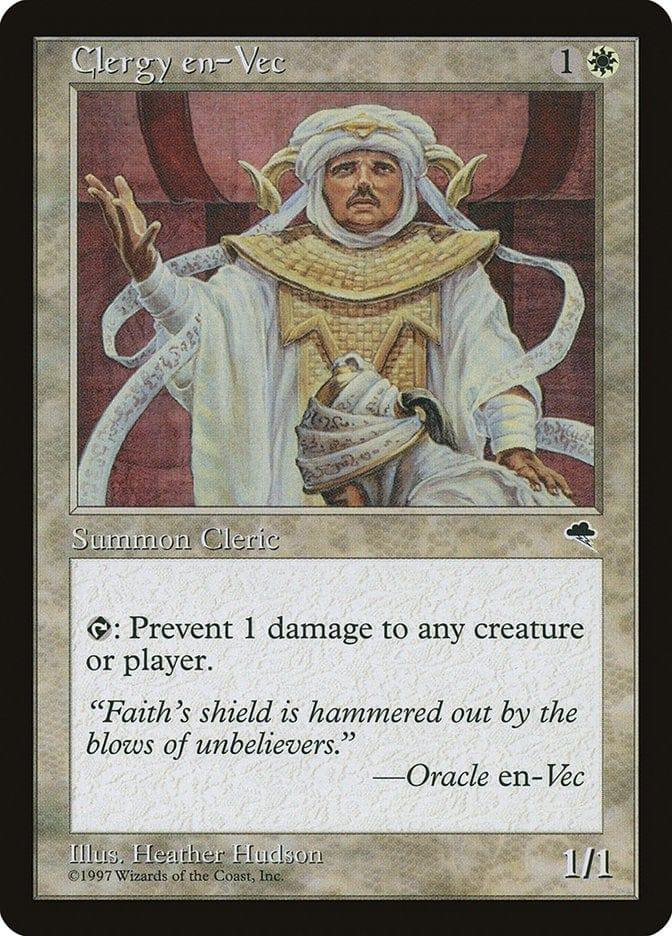 Magic: The Gathering MTG Single Clergy en-Vec [Tempest]