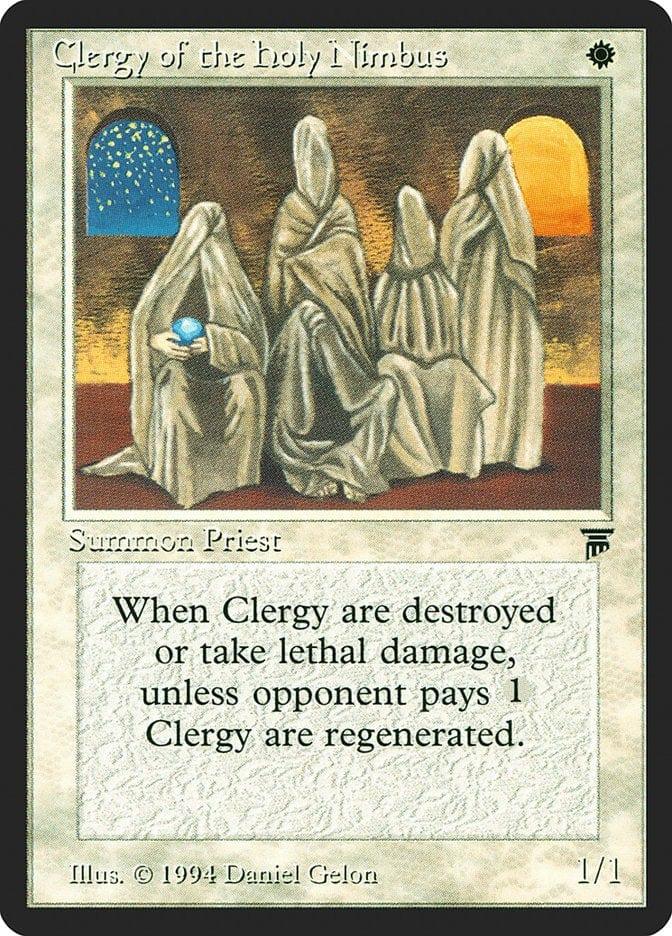 Magic: The Gathering MTG Single Clergy of the Holy Nimbus [Legends]