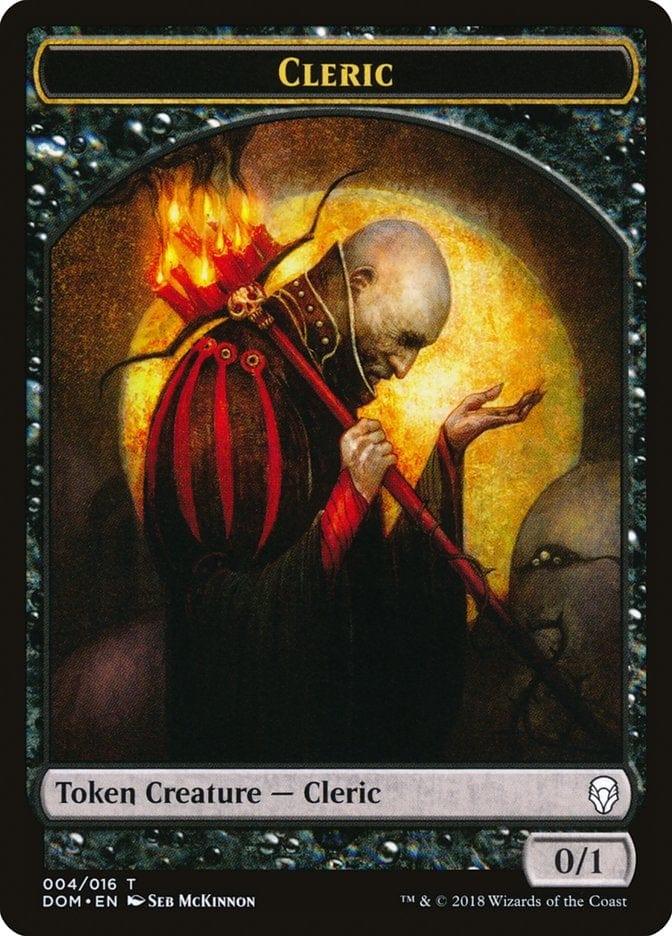 Magic: The Gathering MTG Single Cleric [Dominaria Tokens]
