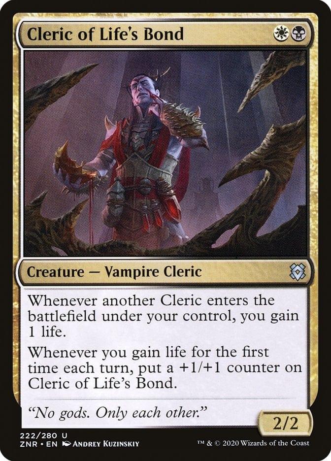 Magic: The Gathering MTG Single Cleric of Life's Bond [Zendikar Rising]