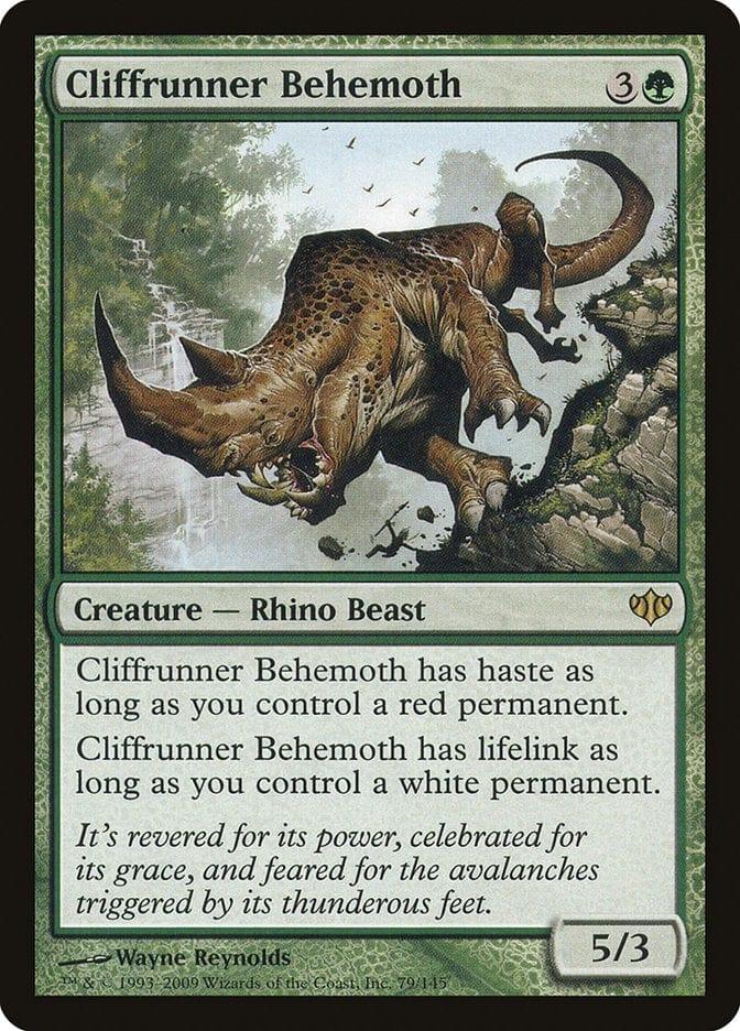 Magic: The Gathering MTG Single Cliffrunner Behemoth [Conflux]