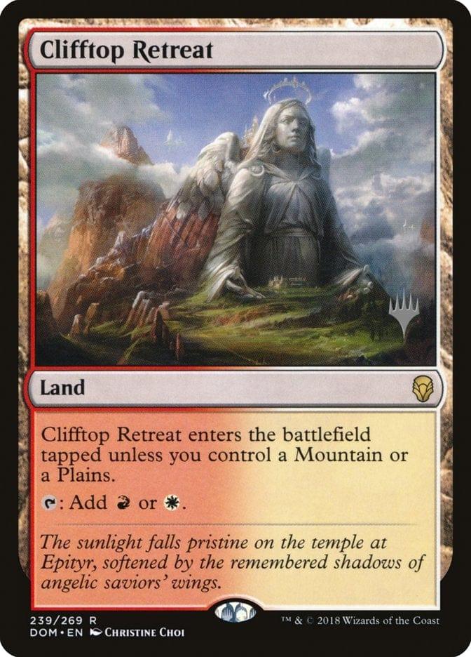 Magic: The Gathering MTG Single Clifftop Retreat (Promo Pack) [Dominaria Promos]