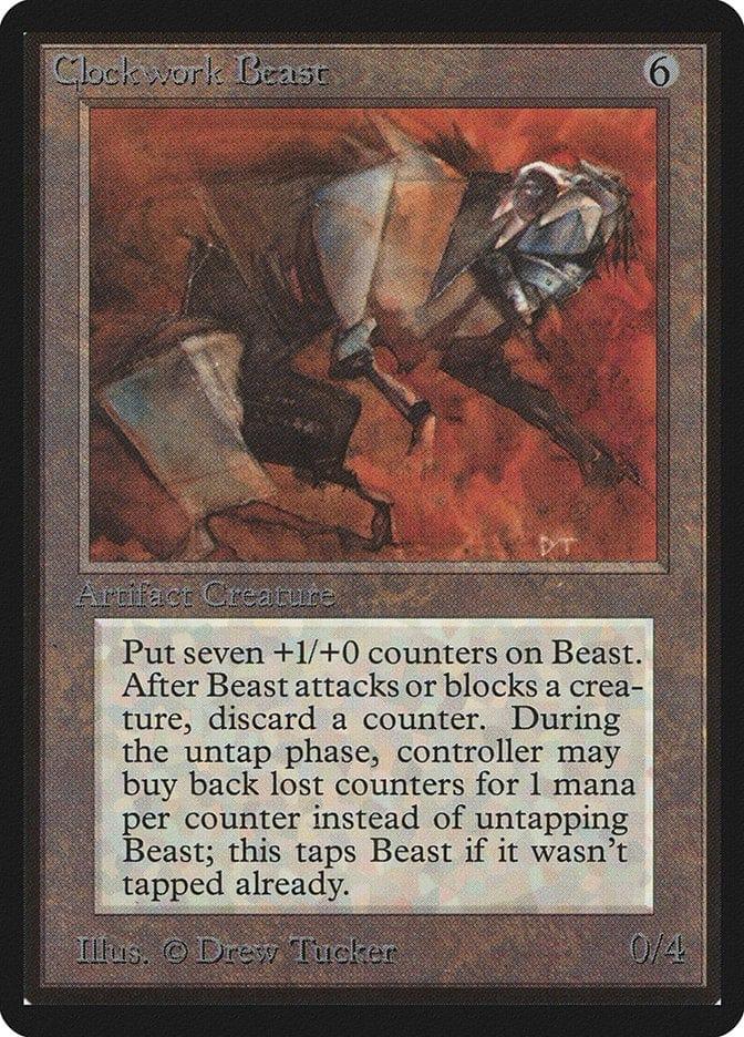 Magic: The Gathering MTG Single Clockwork Beast [Limited Edition Beta]