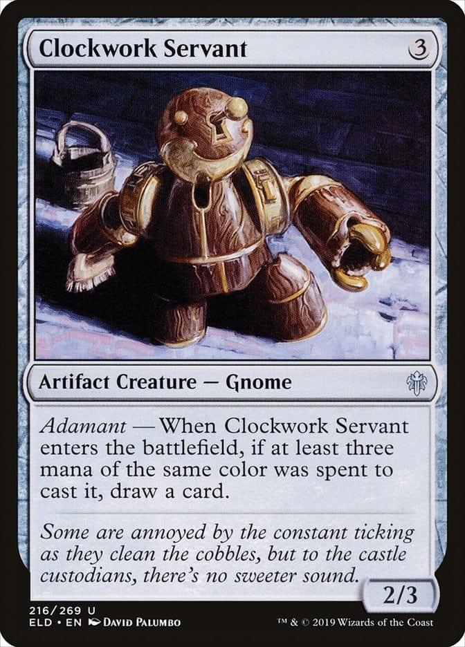 Magic: The Gathering MTG Single Clockwork Servant [Throne of Eldraine]