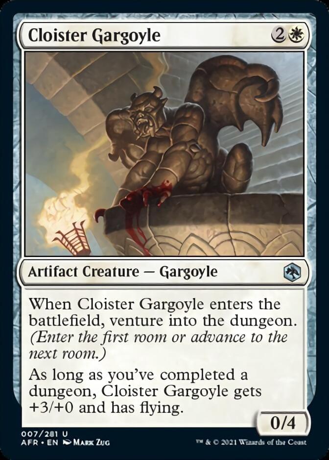 Magic: The Gathering MTG Single Cloister Gargoyle  [Dungeons & Dragons: Adventures in the Forgotten Realms]