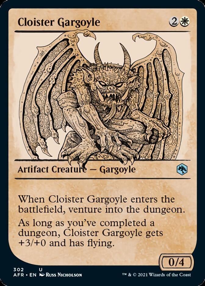 Magic: The Gathering MTG Single Cloister Gargoyle  (Showcase) [Dungeons & Dragons: Adventures in the Forgotten Realms]