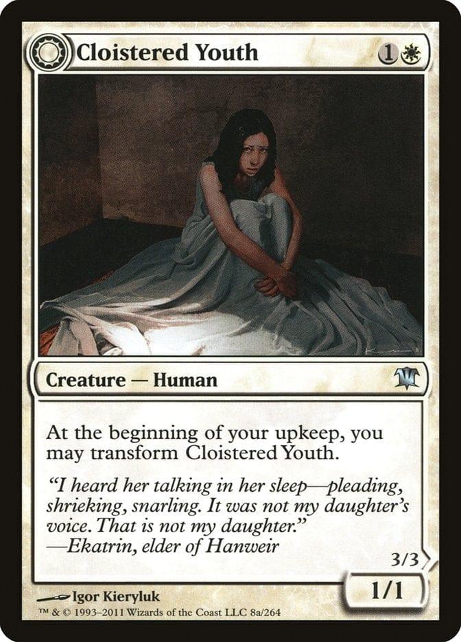 Magic: The Gathering MTG Single Cloistered Youth // Unholy Fiend [Innistrad]