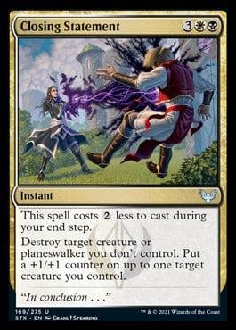 Magic: The Gathering MTG Single Closing Statement [Strixhaven: School of Mages]
