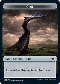 Magic: The Gathering MTG Single Clue // Elemental Double-sided Token [Double Masters]