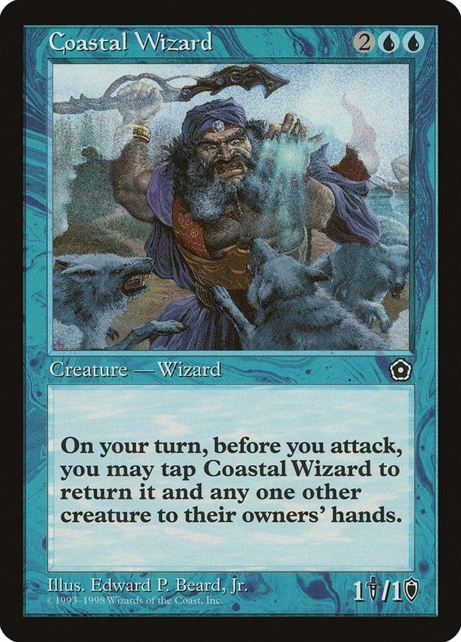 Magic: The Gathering MTG Single Coastal Wizard [Portal Second Age]