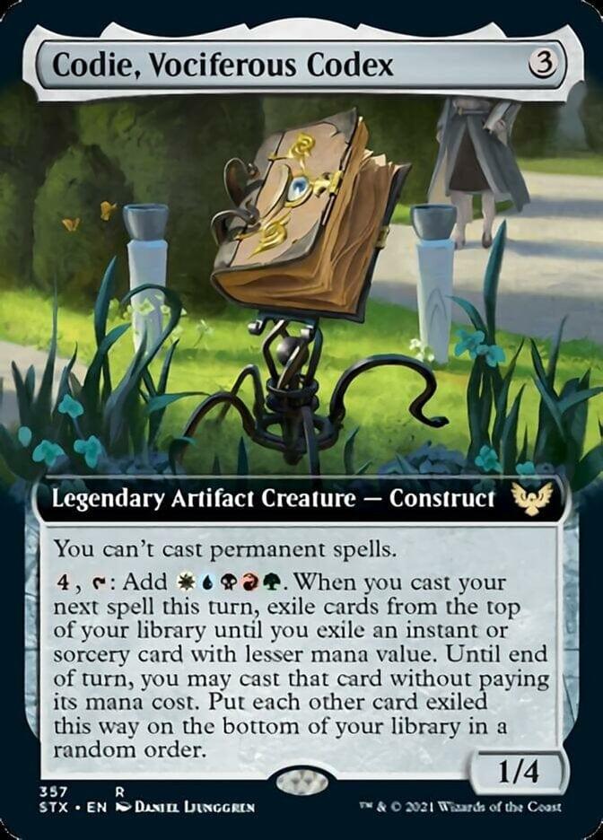Magic: The Gathering MTG Single Codie, Vociferous Codex (Extended) [Strixhaven: School of Mages]