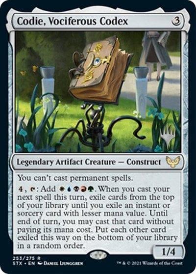 Magic: The Gathering MTG Single Codie, Vociferous Codex (Promo Pack) [Strixhaven: School of Mages Promos]