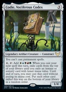 Magic: The Gathering MTG Single Codie, Vociferous Codex [Strixhaven: School of Mages]