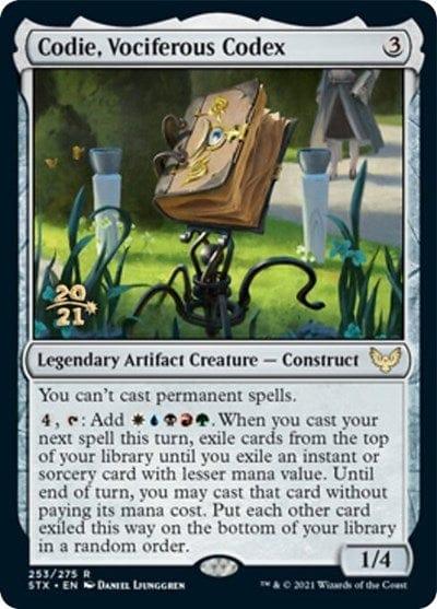 Magic: The Gathering MTG Single Codie, Vociferous Codex [Strixhaven: School of Mages Prerelease Promos]