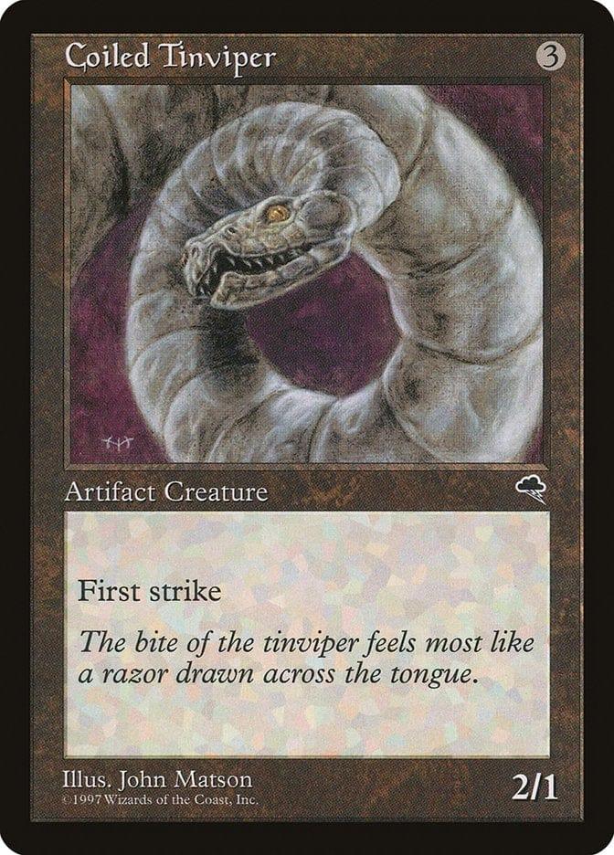 Magic: The Gathering MTG Single Coiled Tinviper [Tempest]