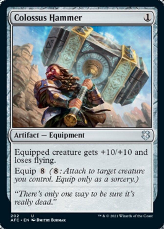 Magic: The Gathering MTG Single Colossus Hammer [Dungeons & Dragons: Adventures in the Forgotten Realms Commander]