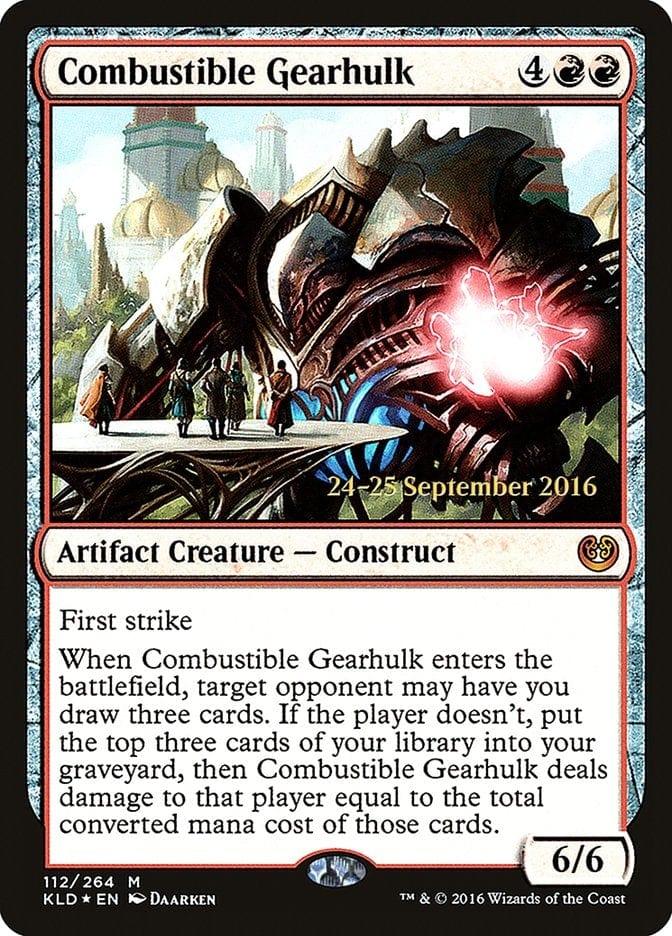 Magic: The Gathering MTG Single Combustible Gearhulk  [Kaladesh Prerelease Promos]