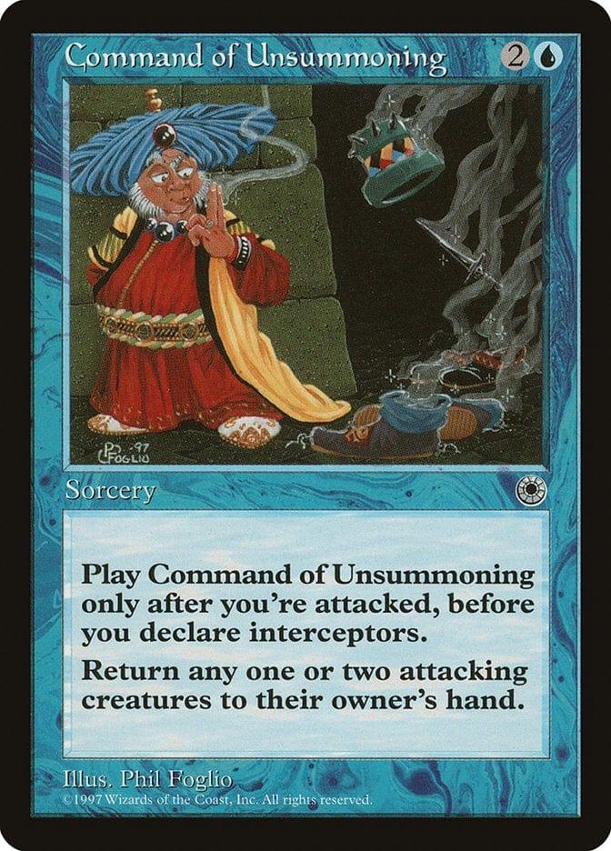 Magic: The Gathering MTG Single Command of Unsummoning [Portal]