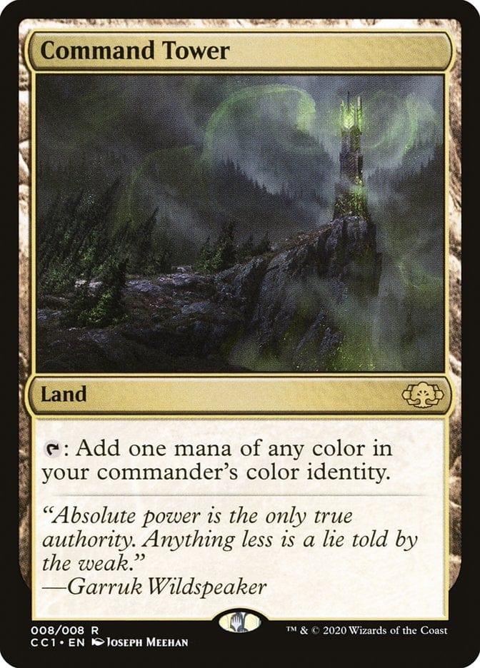 Magic: The Gathering MTG Single Command Tower [Commander Collection Green]