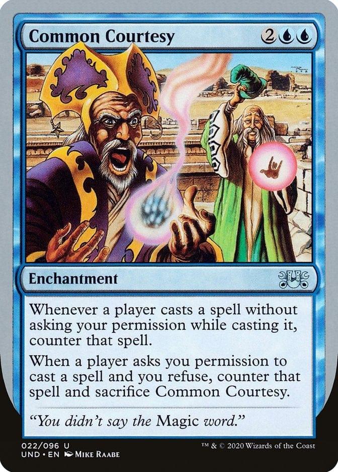 Magic: The Gathering MTG Single Common Courtesy [Unsanctioned]