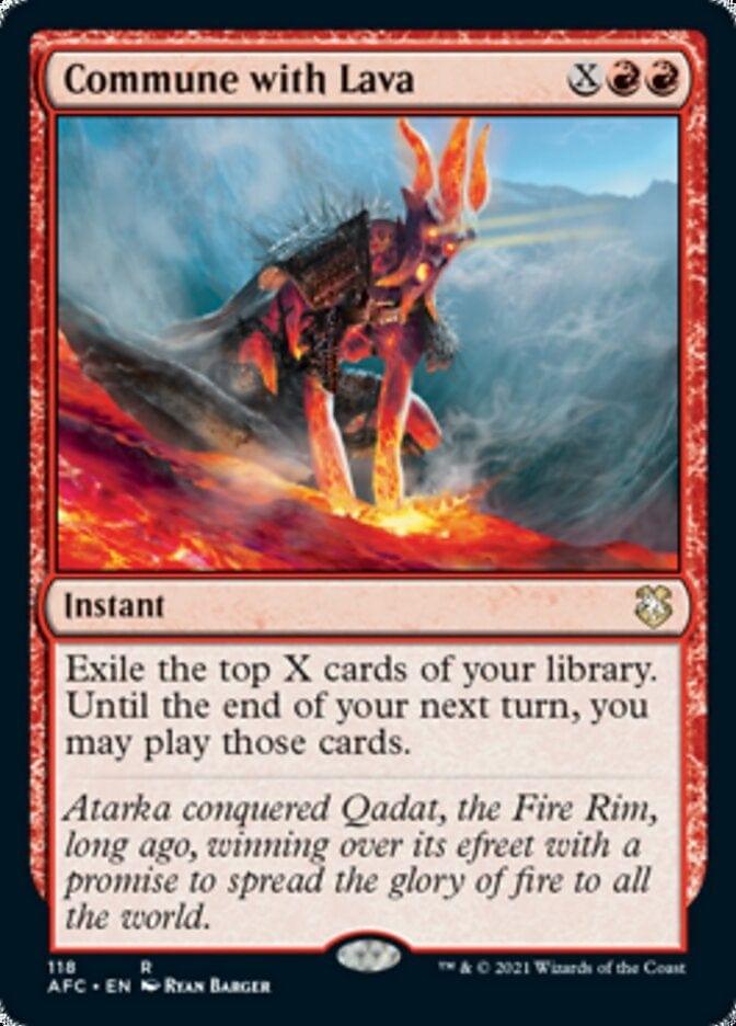 Magic: The Gathering MTG Single Commune with Lava [Dungeons & Dragons: Adventures in the Forgotten Realms Commander]