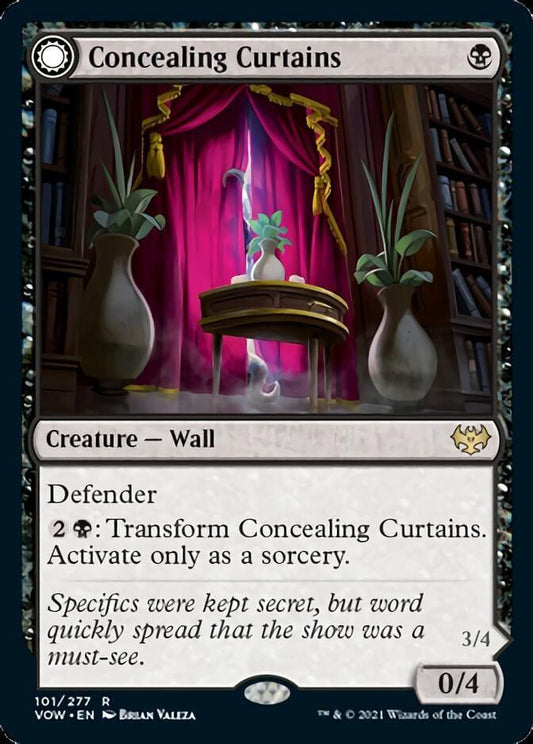 Magic: The Gathering MTG Single Concealing Curtains // Revealing Eye [Innistrad: Crimson Vow]