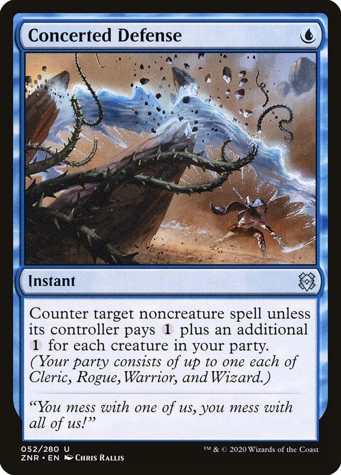 Magic: The Gathering MTG Single Concerted Defense [Zendikar Rising]