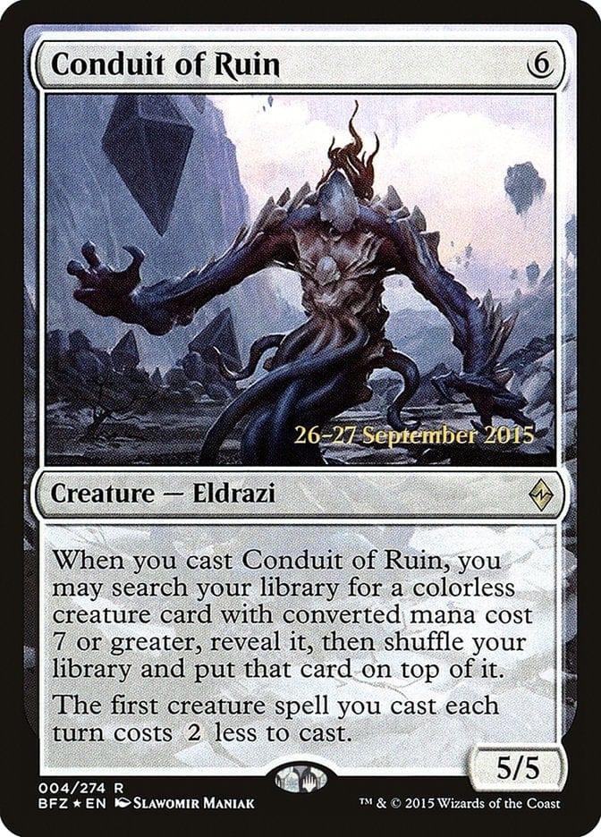 Magic: The Gathering MTG Single Conduit of Ruin  [Battle for Zendikar Prerelease Promos]