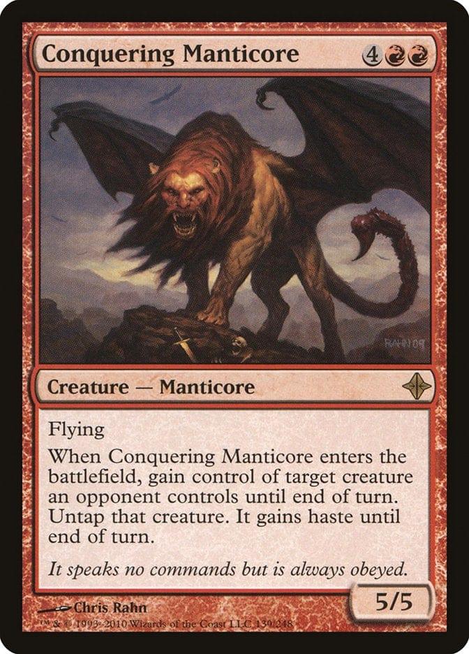 Magic: The Gathering MTG Single Conquering Manticore [Rise of the Eldrazi]