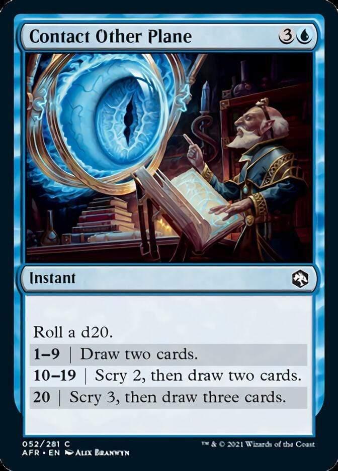 Magic: The Gathering MTG Single Contact Other Plane [Dungeons & Dragons: Adventures in the Forgotten Realms]