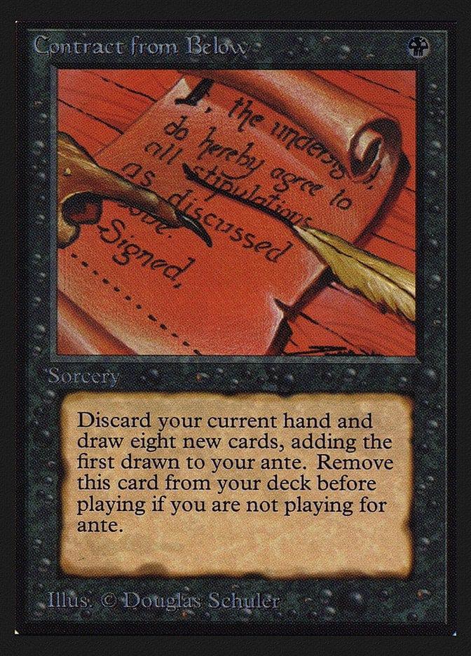 Magic: The Gathering MTG Single Contract from Below [International Collectors’ Edition]