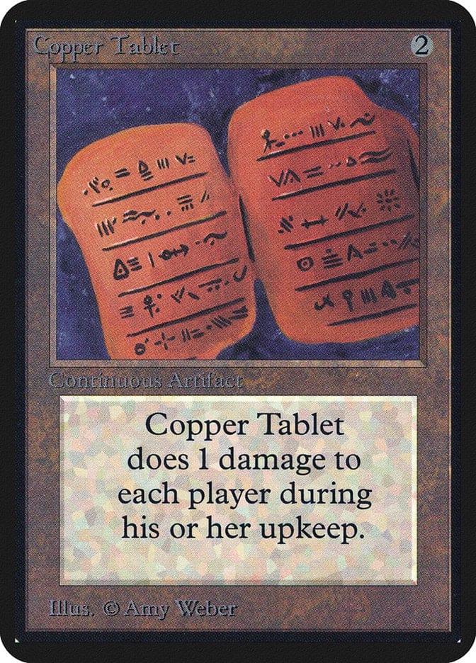 Magic: The Gathering MTG Single Copper Tablet [Limited Edition Alpha]